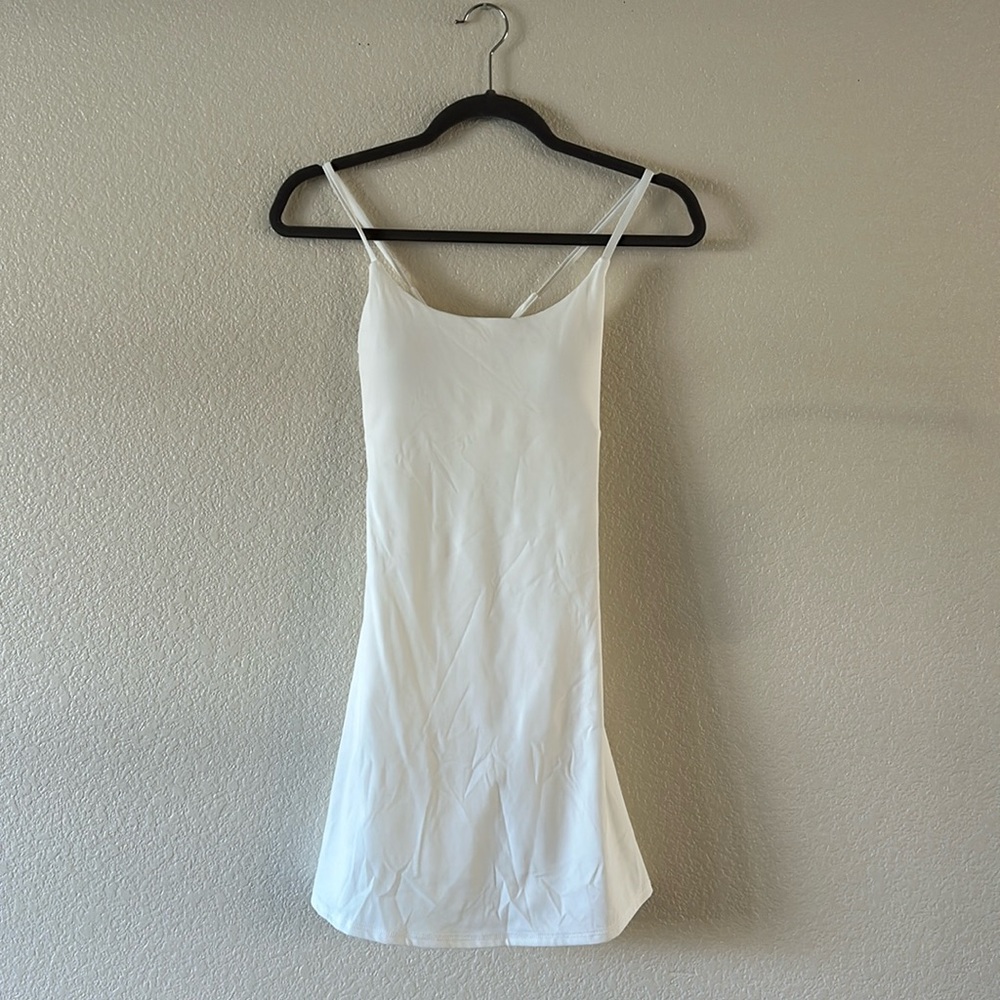 HALARA White Active Tennis Dress